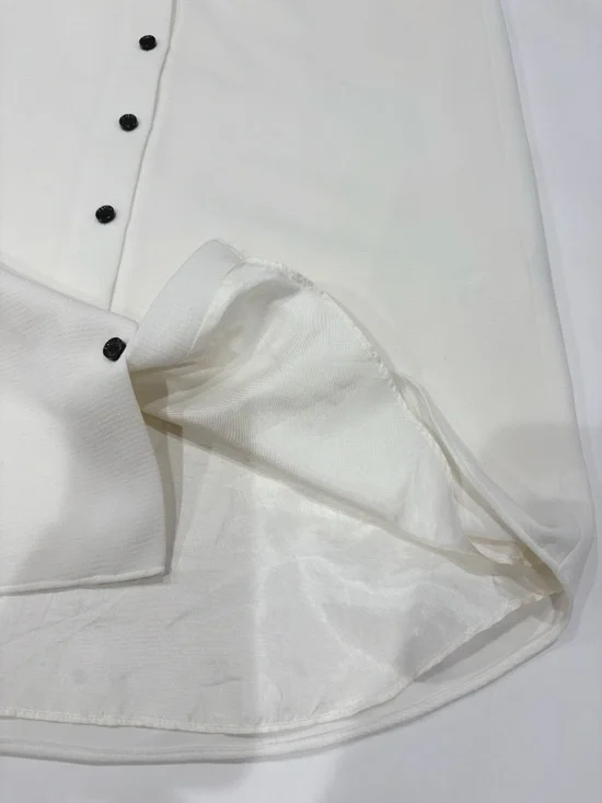 Kate Spade Griffin Shirt Dress Women 0 White Bow Tie Preppy Office Chic - Picture 5 of 12